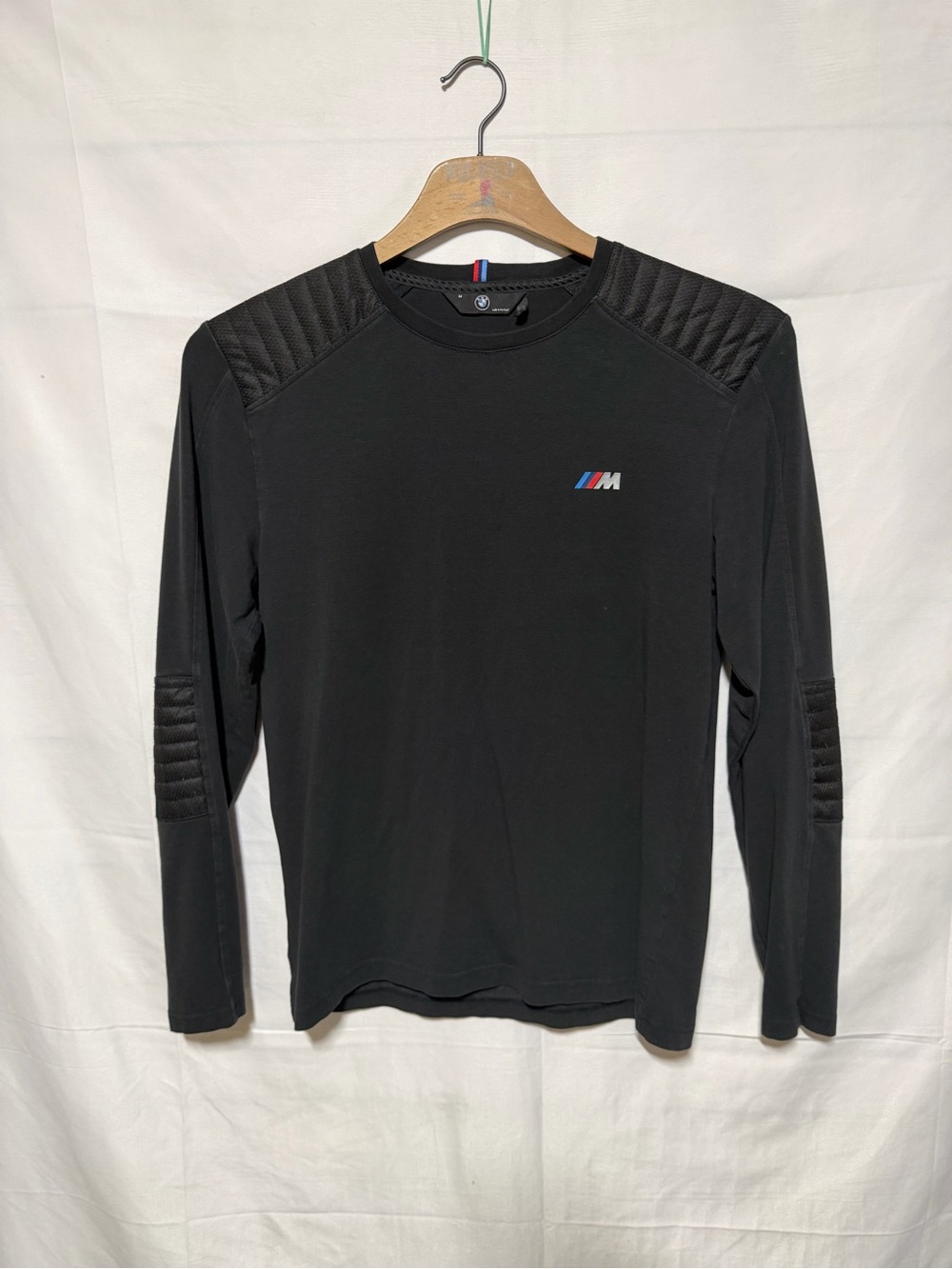 BMW Motorsport Shirt Mens Medium Black Long Sleeve Racing M Series Car Official